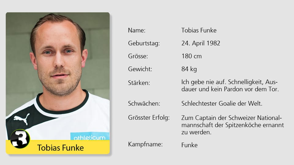 Macht auch auf dem Fussballplatz eine gute Figur: Spitzenkoch und Hobby-Kicker Tobias Funke. 