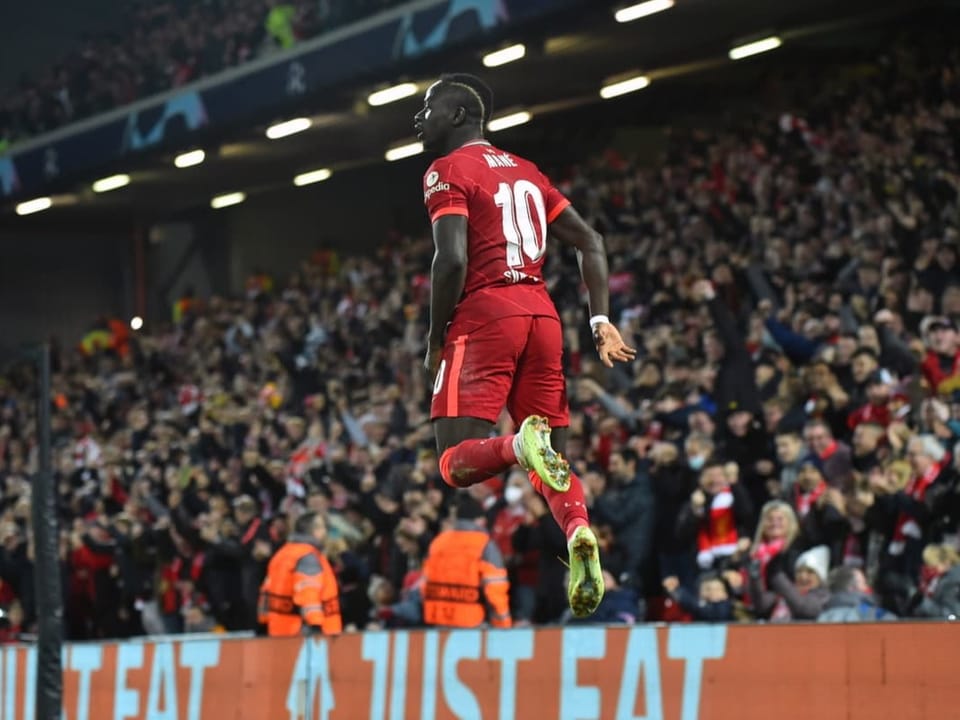 Gekommen, um zu bleiben Sadio Mané jubelt