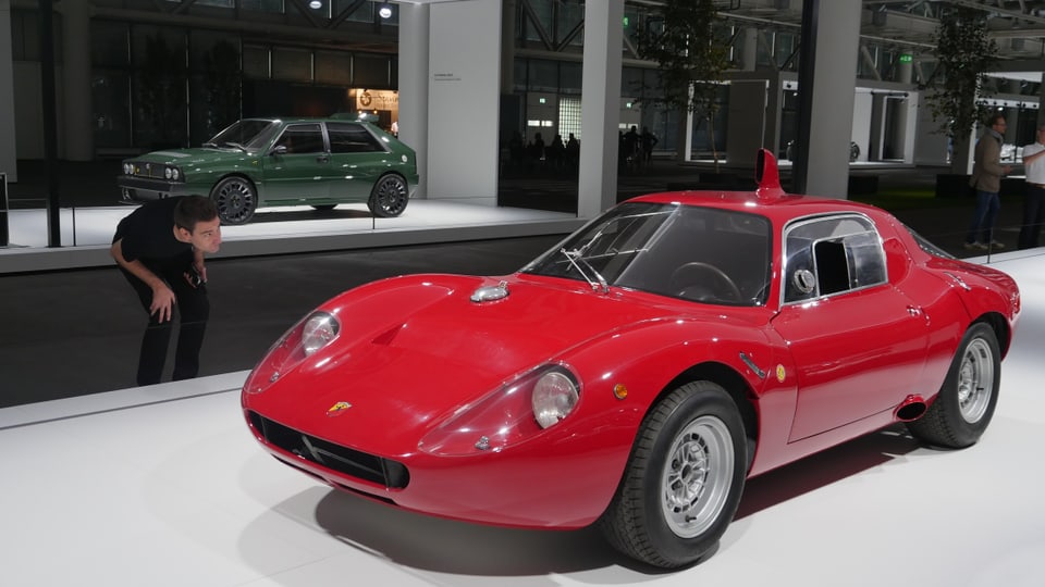 roter Ferrari-Oldtimer