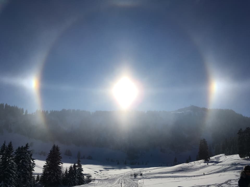 Halo Ring bei den Flumserberge