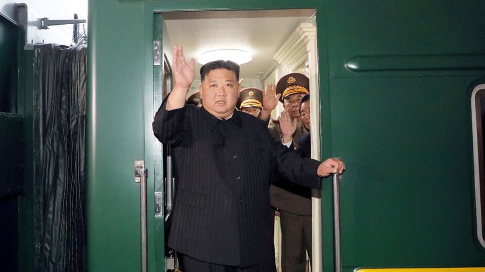 Kim Jong-un winkt zum Abschied
