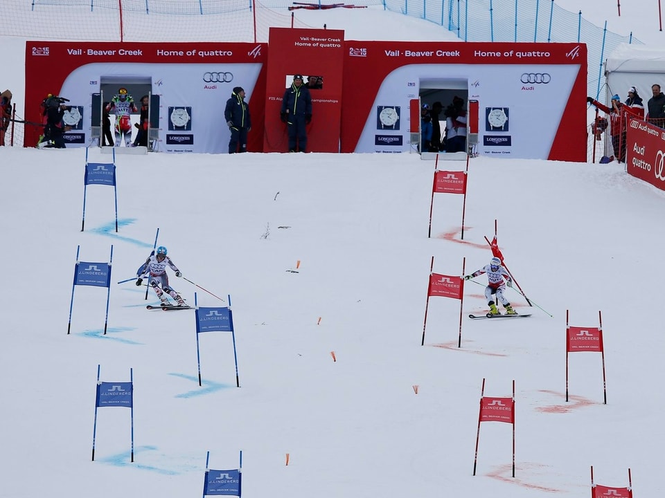 Team-Wettkampf im Ski Alpin.