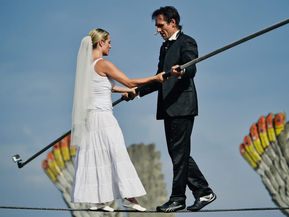 Ximena und Freddy Nock bei ihrer Hochzeit 2013