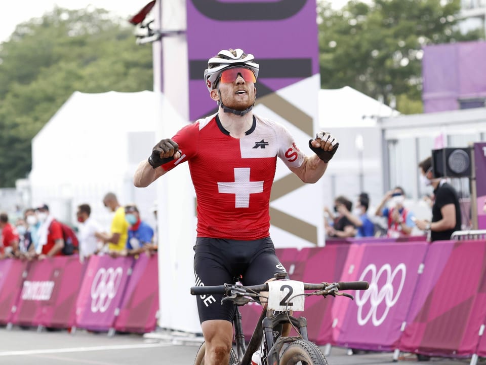 26. Juli: Mathias Flückiger, Silber, Mountainbike, Cross Country Flückiger