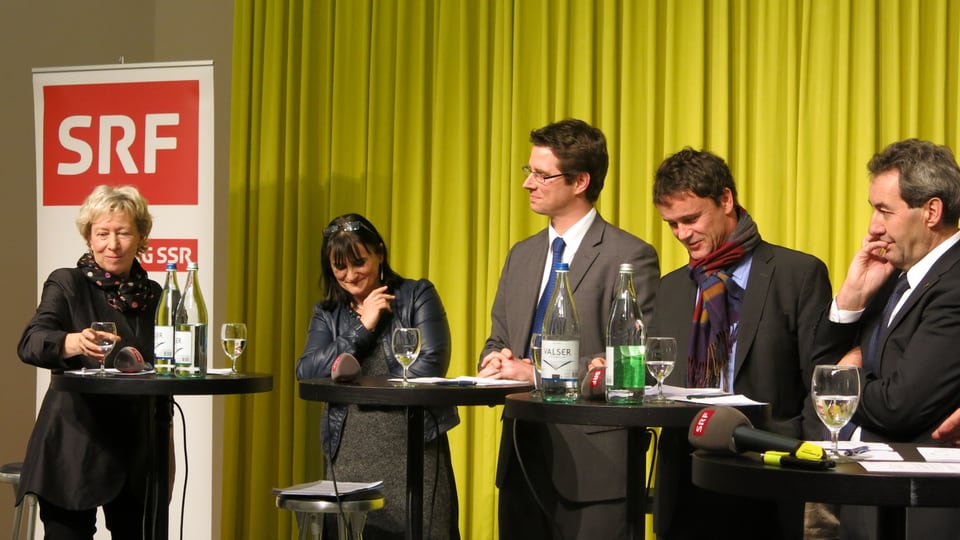 v.l.: Elisabeth Zäch, Christine Häsler, Lars Guggisberg, Philippe Müller und Heinz Siegenthaler.