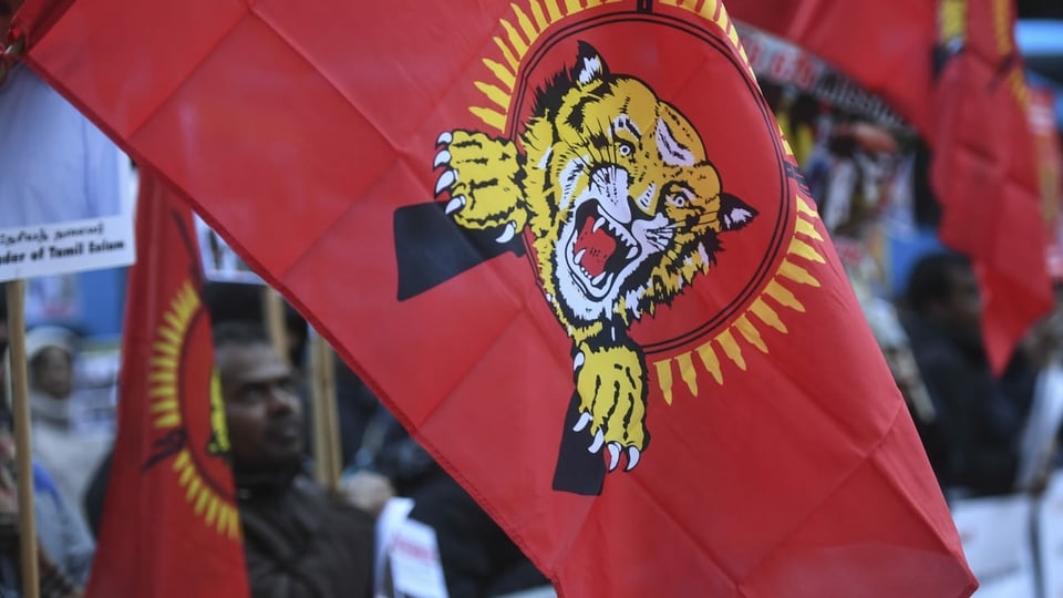 Fahne der Tamil Tigers
