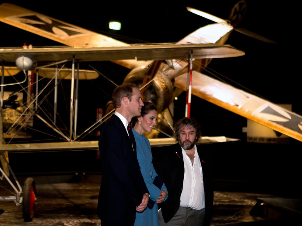 Prinz William, Kate und Sir Peter Jackson