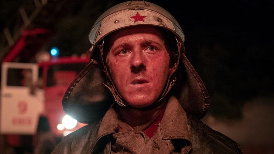 Feuerwehrmann bei den Löscharbeiten in Tschernobyl.