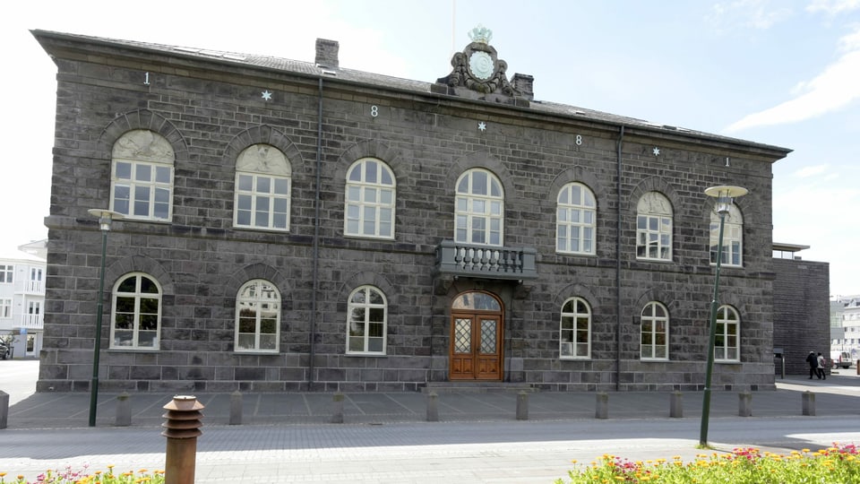 Parlamentsgebäude in Reykjavik.