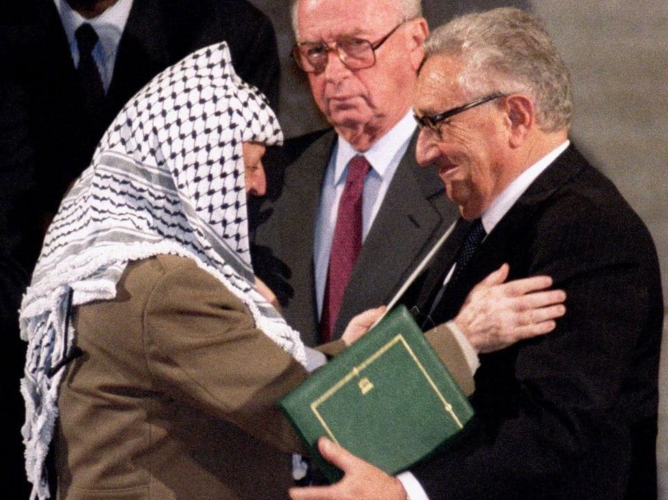 Jassir Arafat und Kissinger