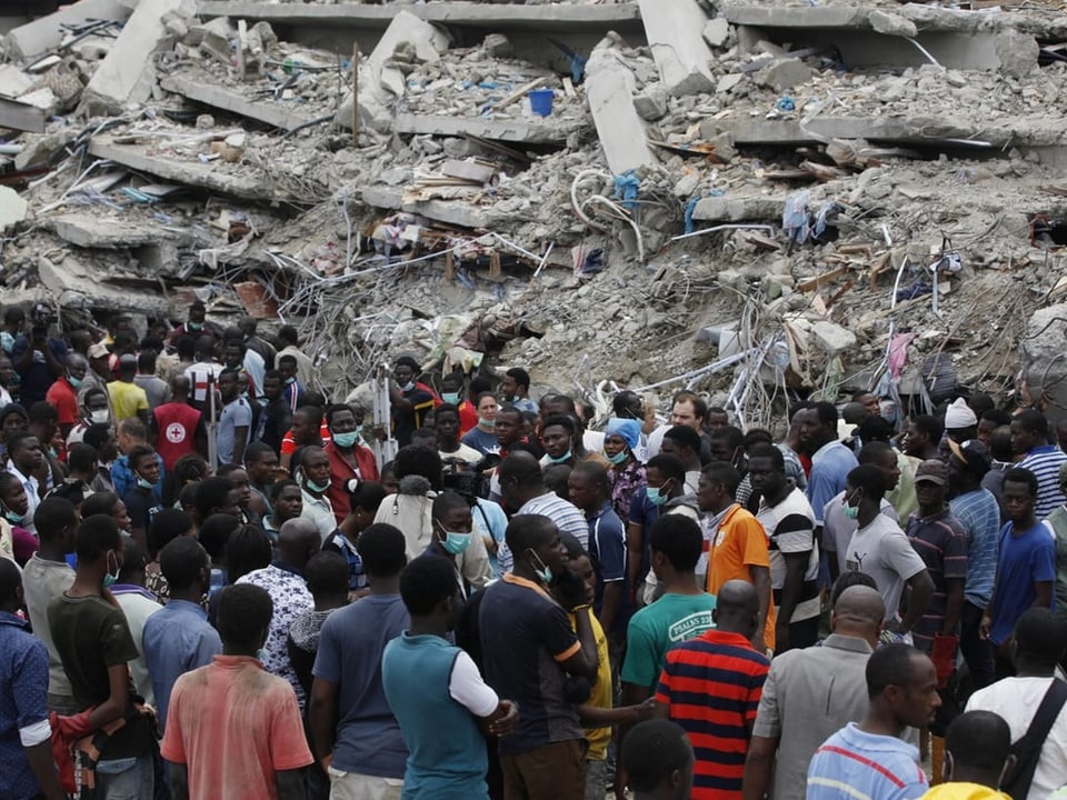 2015 stürzte ein Gebäude der Kirche des Predigers in Lagos ein 