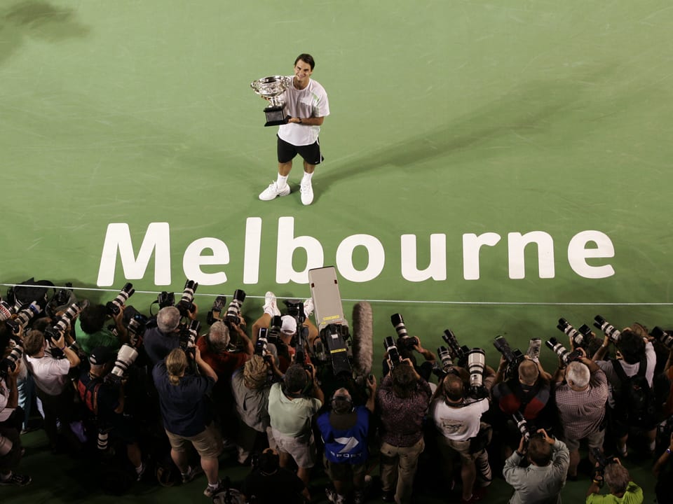 Federer in Melbourne.