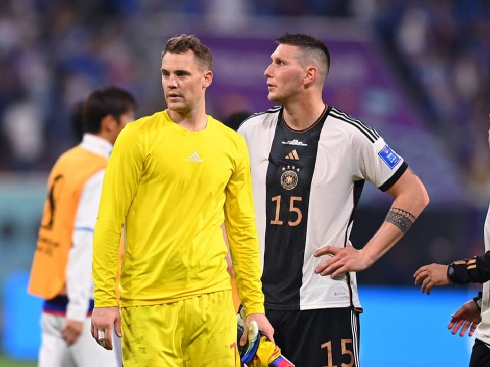 Die deutsche Defensive rund um Niklas Süle (rechts).