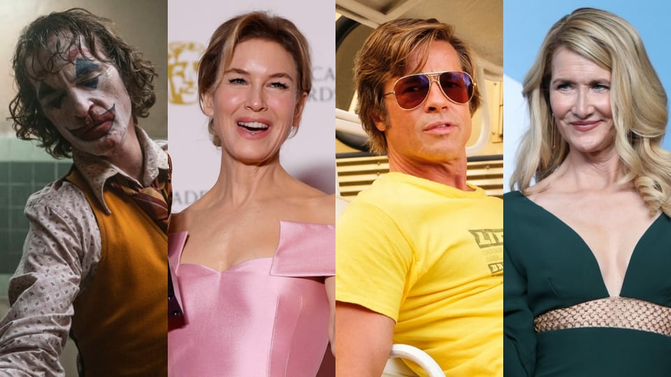 Diese vier dürfen ihre Dankesreden bereits vorbereiten: Joaquin Phoenix, Renée Zellweger, Brad Pitt und Laura Dern.