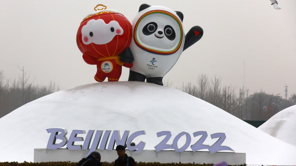 Die Maskottchen der Winterspiele in Peking verbreiten Optimismus.