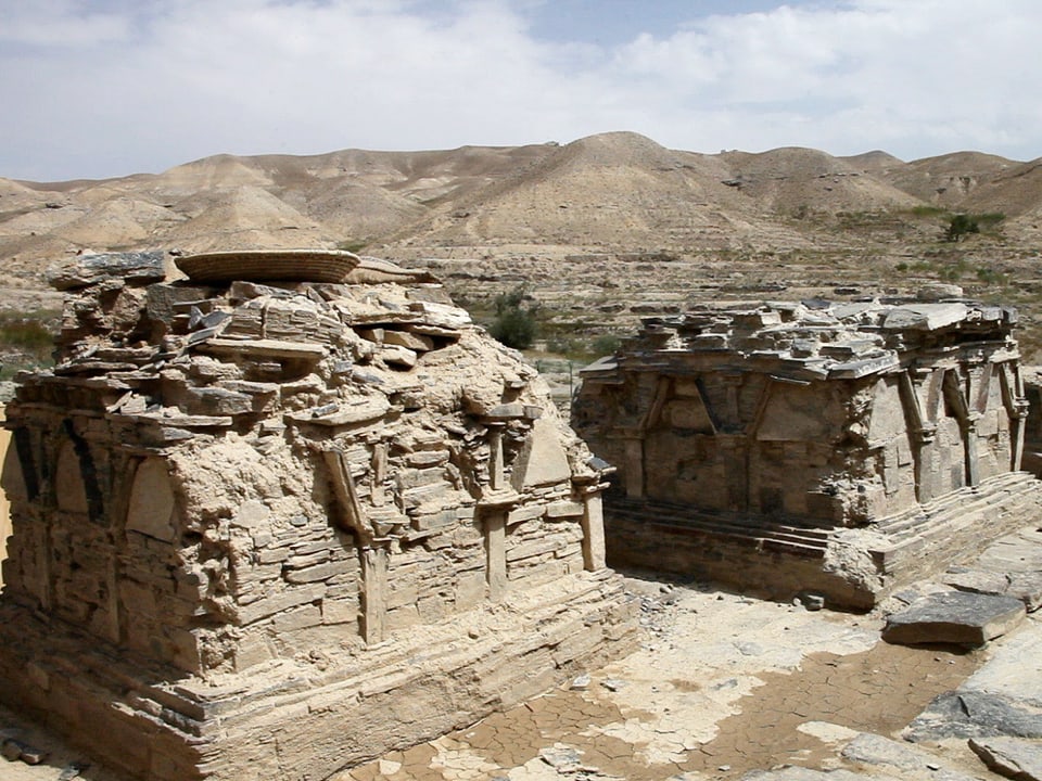 Stupas der Stätte Mes Aynak.