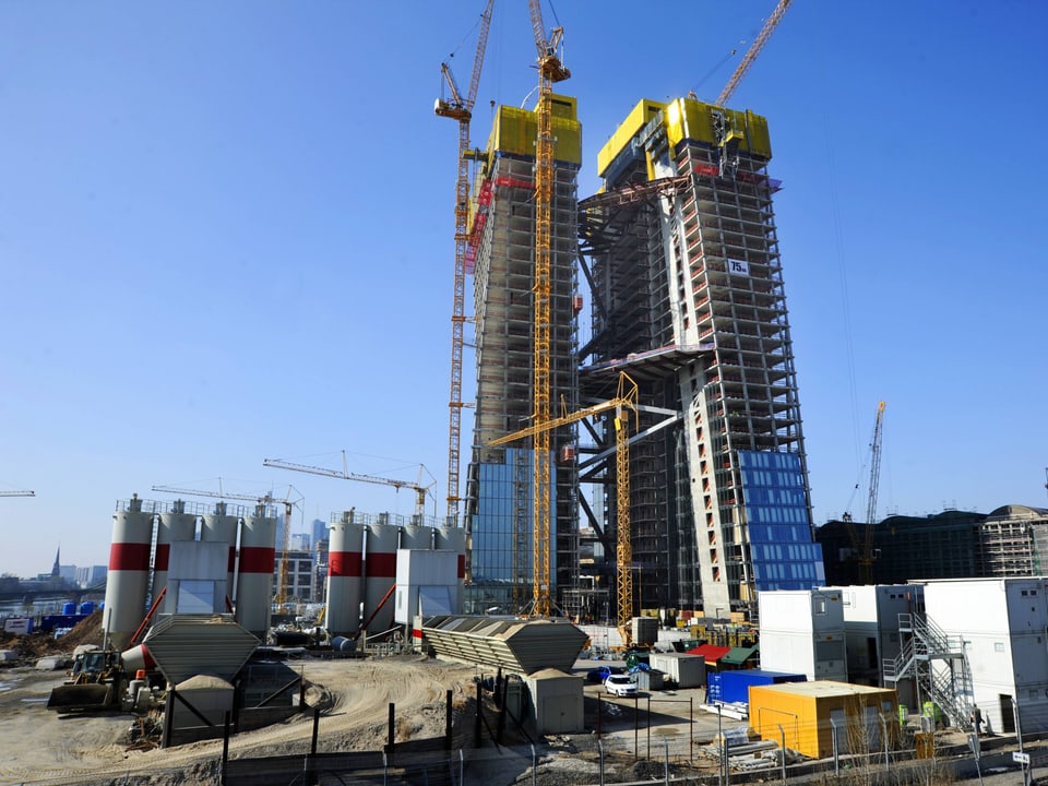 Baustelle des neuen EZB-Gebäudes