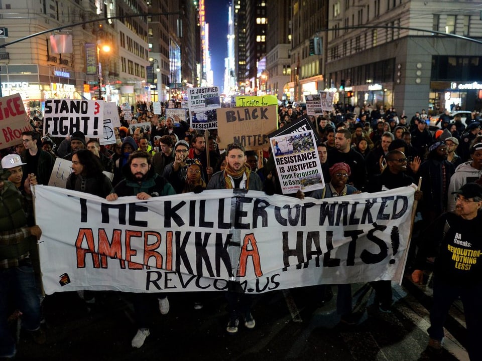 Protestzug in New York