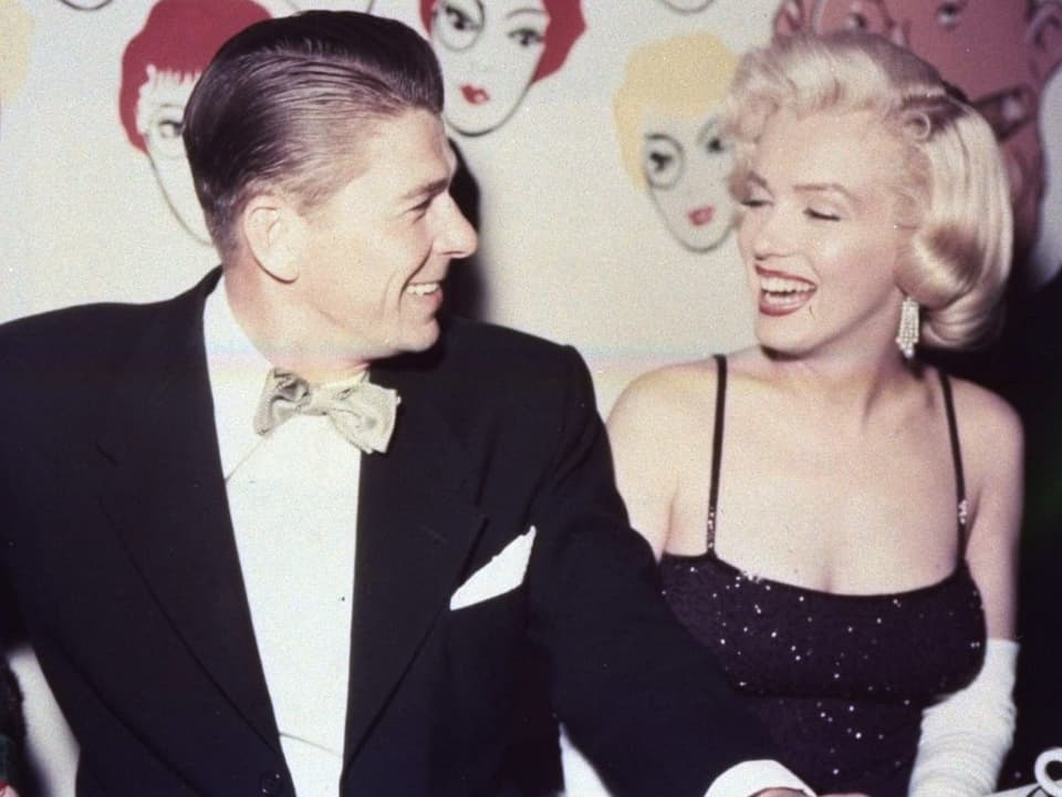 Marilyn Monroe und Ronald Reagan.