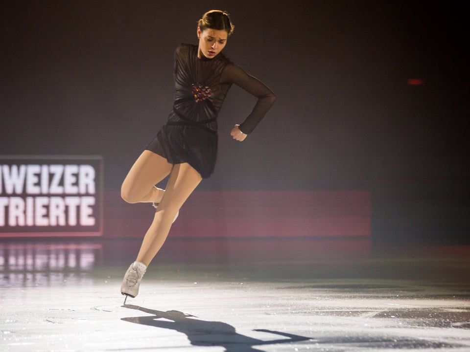 Adelina Sotnikova auf dem Eis.