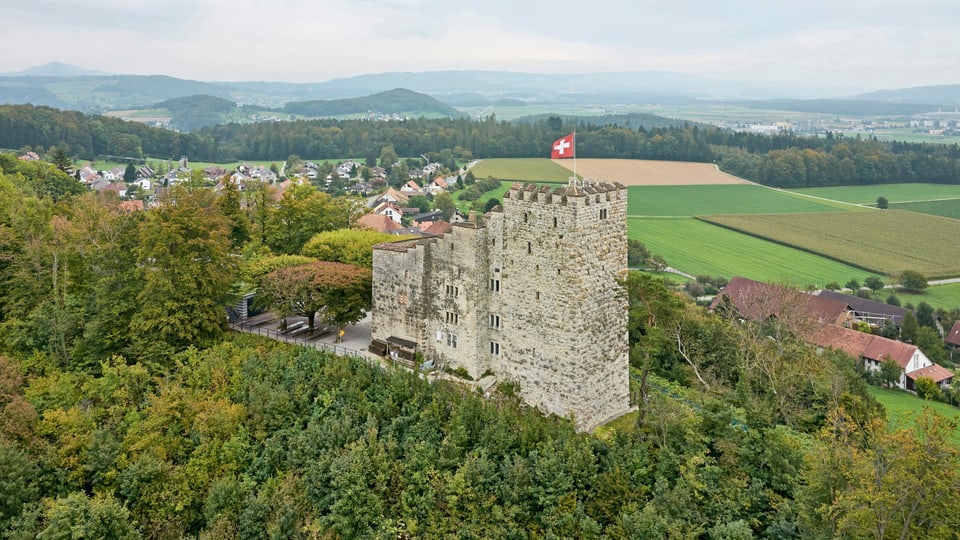Luftaufnahme Schloss Habsburg
