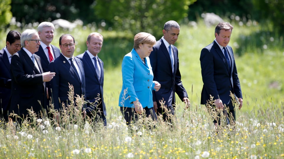 Die G7-Vertreter sind in Bayern eingetroffen