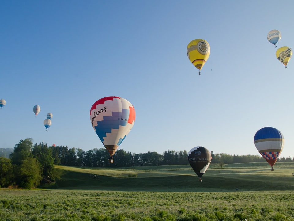 Luftballone am starten