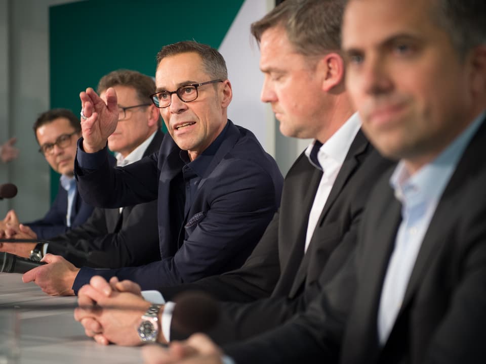 Neuer Verwaltungsrat des FC St.Gallen an Medienkonferenz