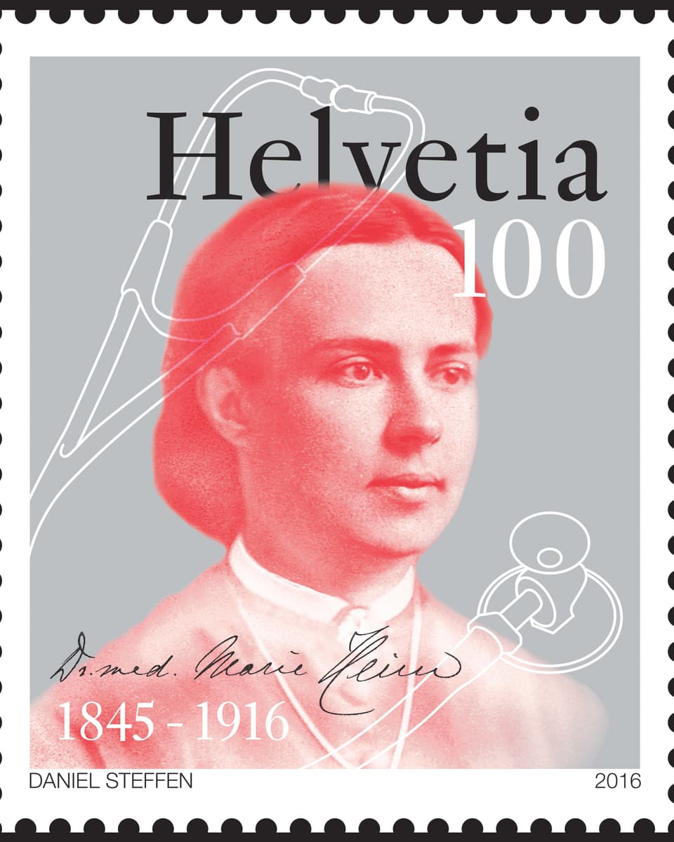 Briefmarke Marie Heim-Vögtlin.