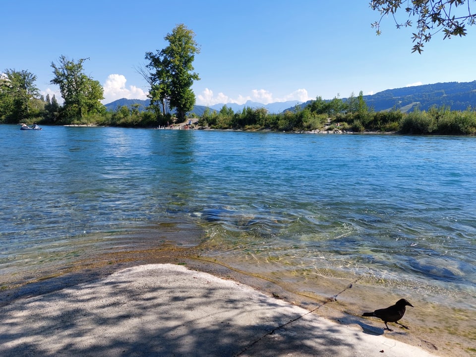 Bern Ein Blick auf die Aare.