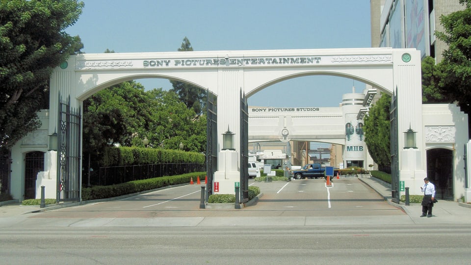 Die Einfahrt zu den Sony-Studios in Culver City.