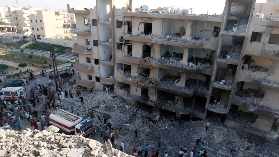 Damaskus nach einem Bombenanschlag