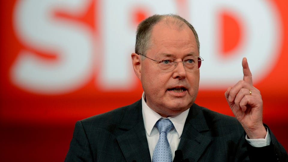 Peer Steinbrück, Kanzlerkandidat der SPD.