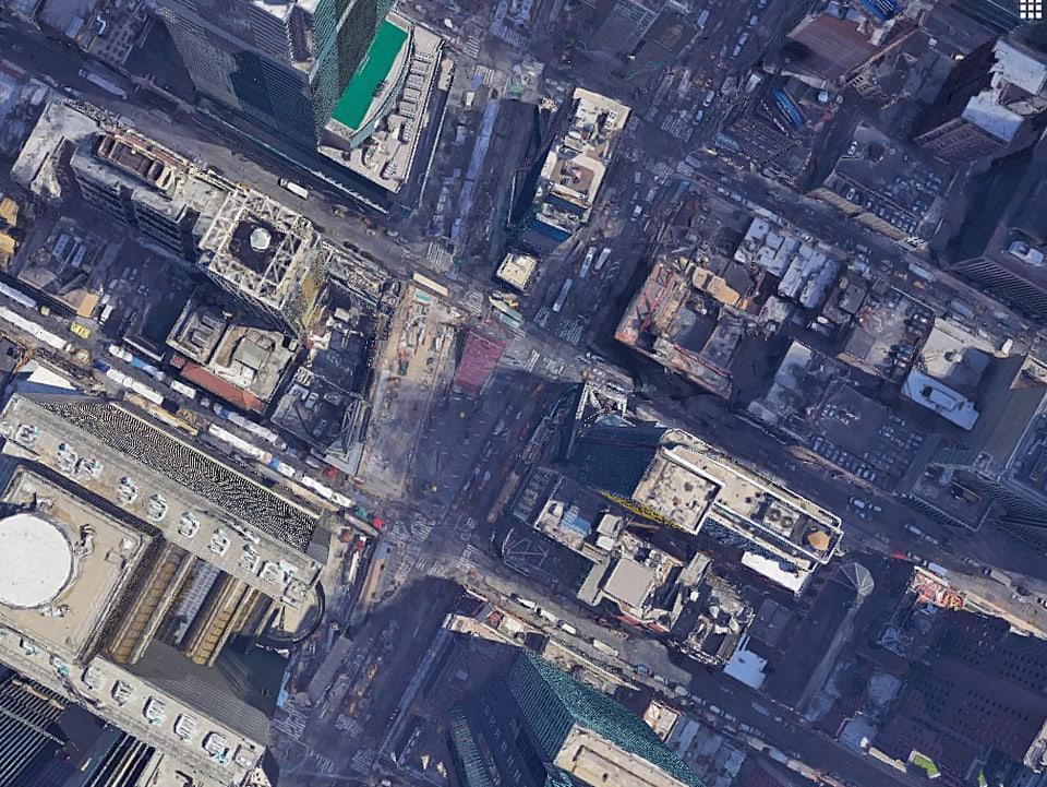 Luftbild Manhattan.