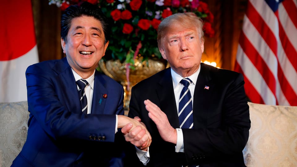 Shinzo Abe zu Besuch bei Donald Trump