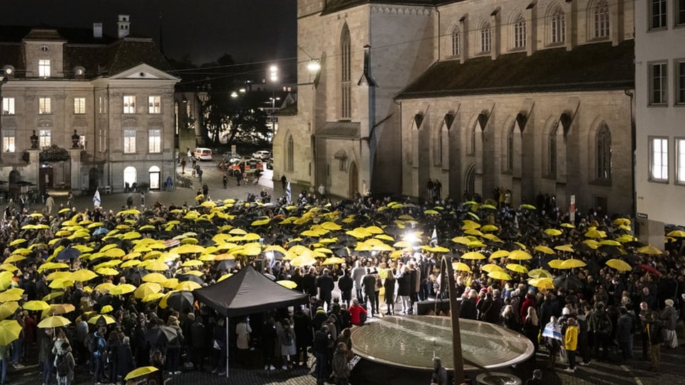 Zwei gegensätzliche Nahost-Demos in Zürich