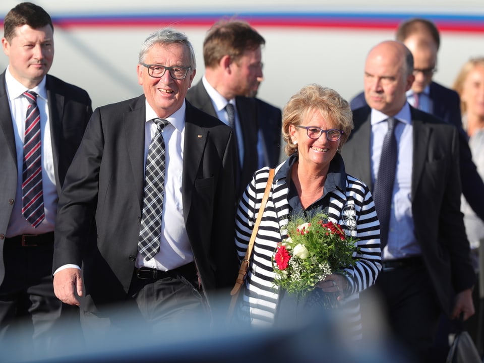 . Jean-Claude Juncker, Präsident Kommission EU, Ehefrau Christiane Frising
