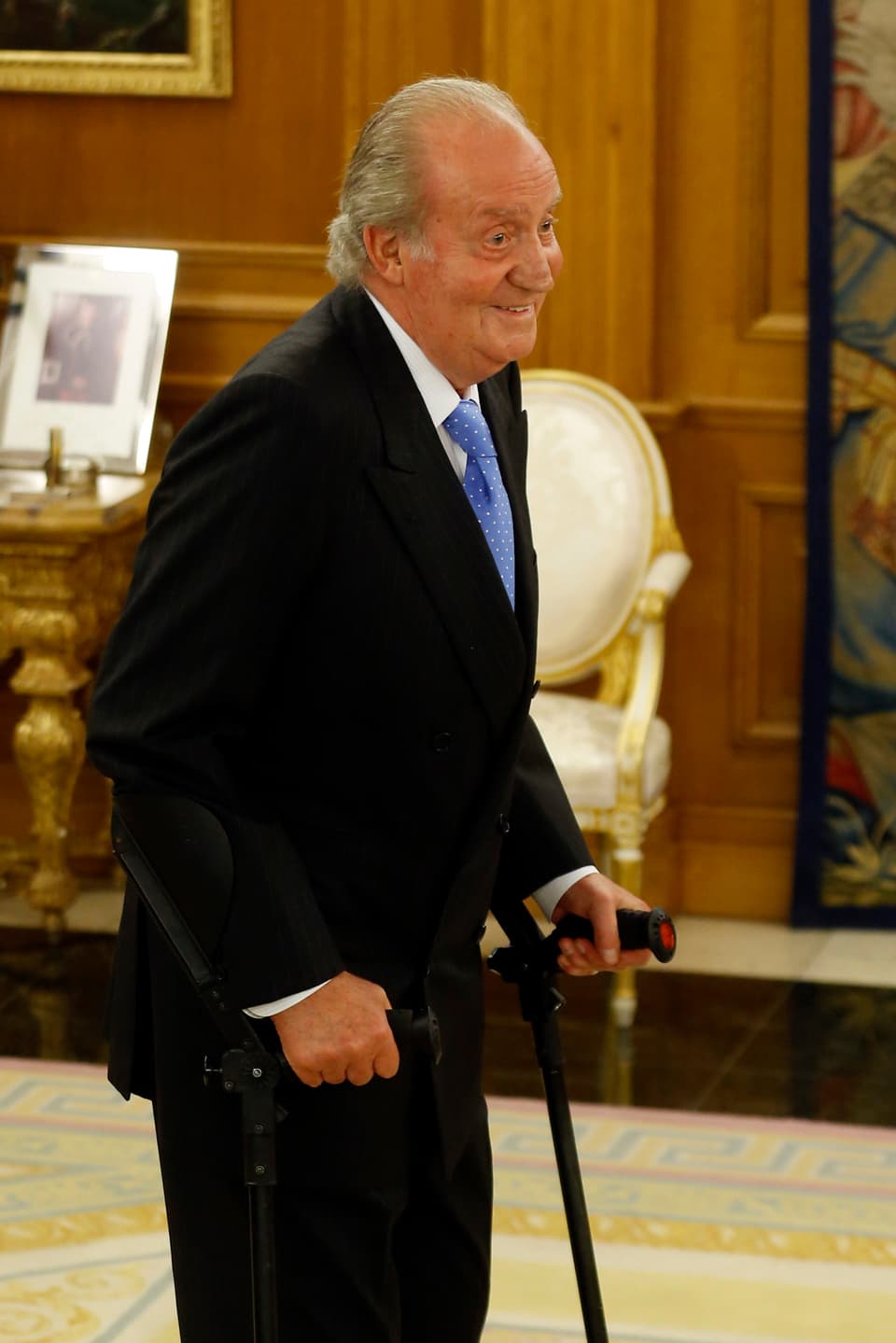König Juan Carlos in seiner royalen Residenz – kurz vor der Hüft-Operation