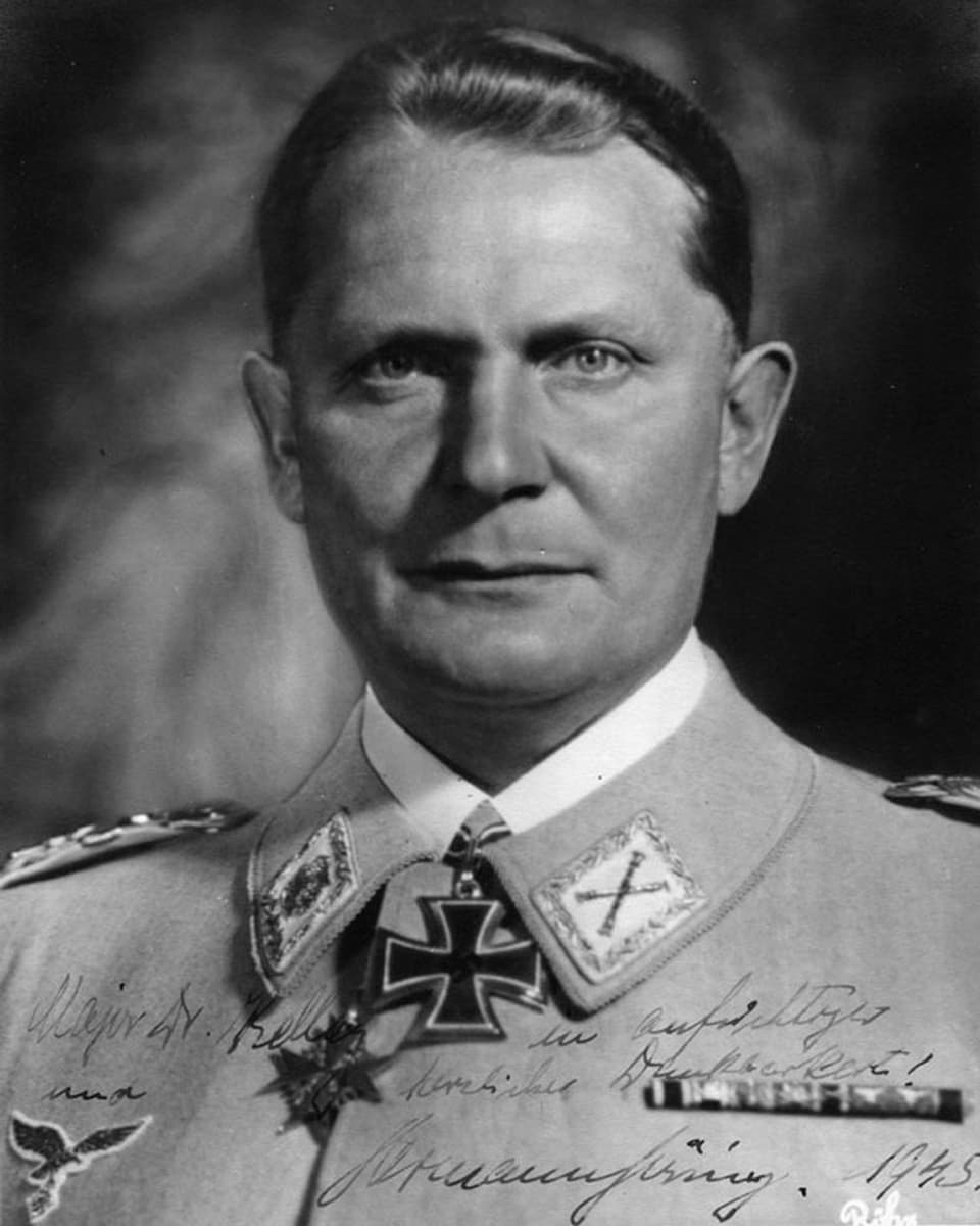 Schwarzweiss-Foto von Hermann Göring