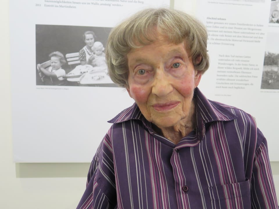 Die 96-jährige Anna Marti war früher oft mit dem Töff unterwegs.