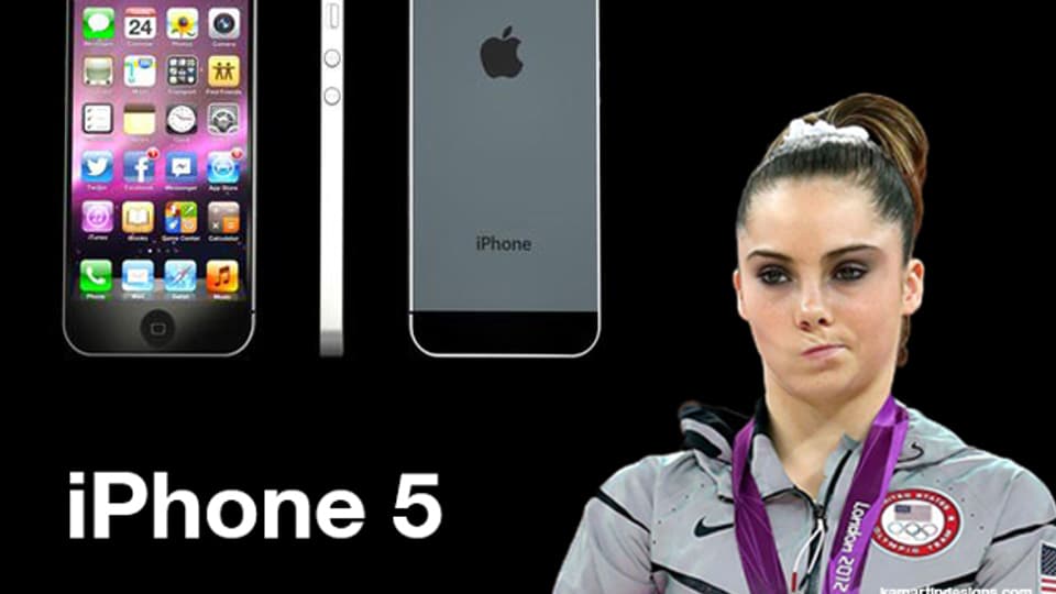 US-Turnerin McKayla Maroney ist auch vom iPhone 5 nicht beeindruckt.