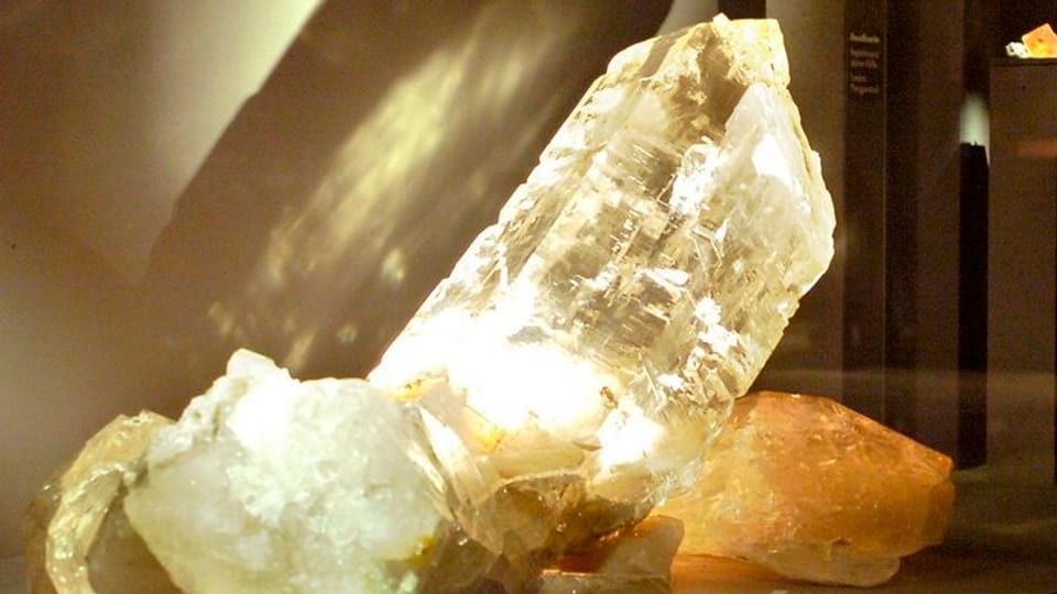 Bergkristall in einem Museum