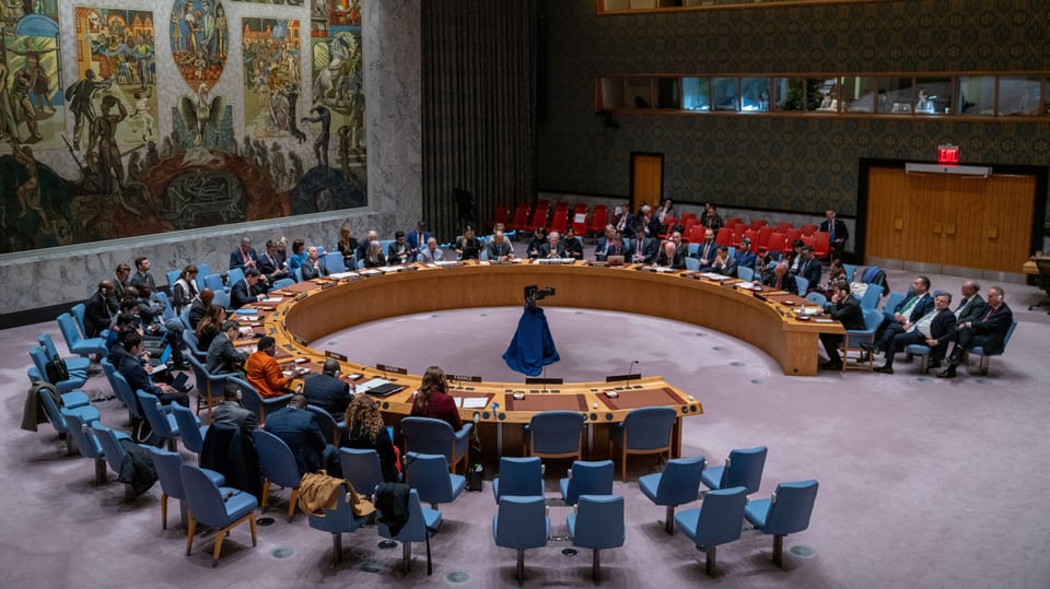 Der UNO-Sicherheitsrat tagt in New York unter der Leitung des Schweizer Aussenministers Ignazio Cassis.