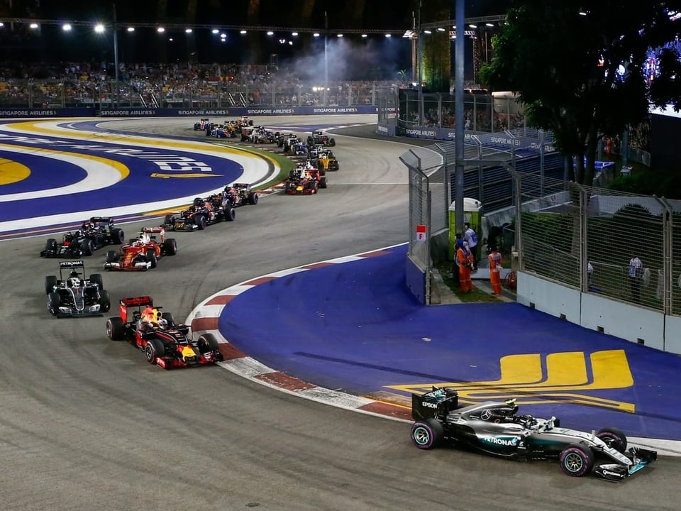 Für Saudi-Arabien ist ab nächster Saison ein Nacht-GP geplant. (Archivbild vom GP Singapur 2016).