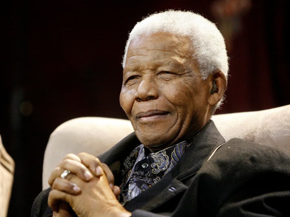 Nelson Mandela 2008 bei einem Anlass in Kliptown in der Nähe von Johannesburg. 