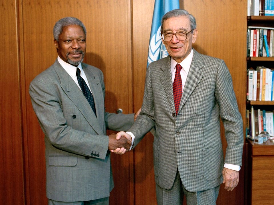 Kofi Annan und Boutros Boutros-Ghali.