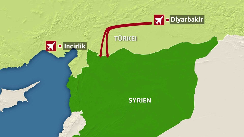 Karte Türkei/Syrien