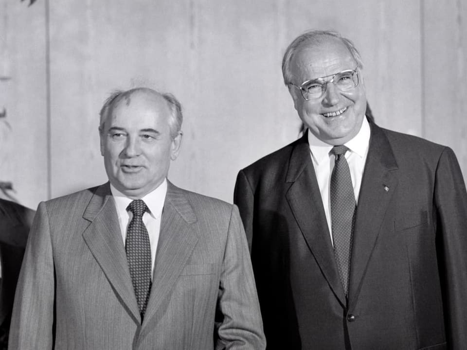 Michail Gorbatschow und ehemaliger Bundeskanzler Helmut Kohl