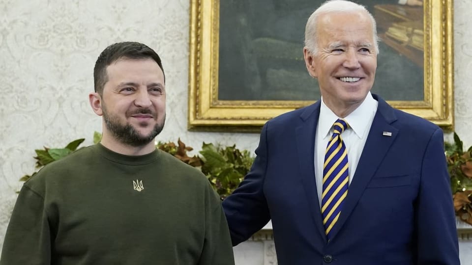 US-Präsident Joe Biden empfängt Wolodimir Selenski im Weissen Haus, 21. Dezember 2022.