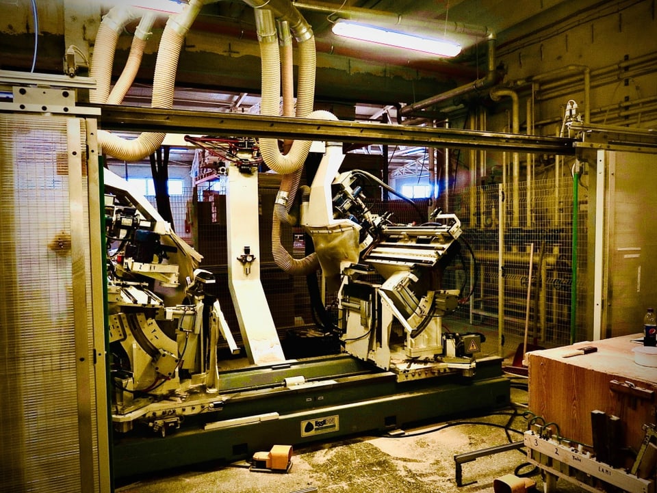 Maschine zur Holzverarbeitung.